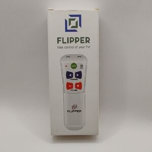 Flipper Big Button Universal Remote Easy to Read Complete Open Box